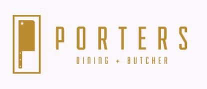Porters Dining + Butcher restaurant logo, client of inclusive event planning services