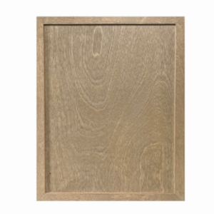 Brown Slim Shaker cabinet frame detail with subtle texture and sleek edge.