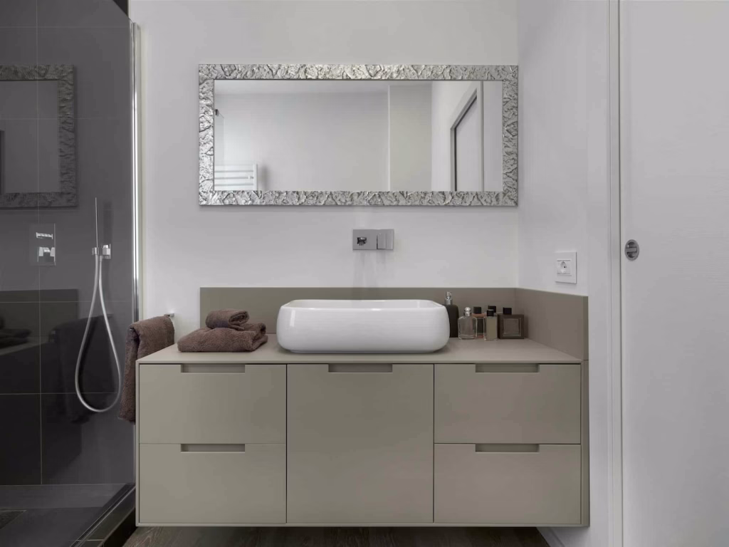 Newly renovated bathroom by Iconic Cabinetry