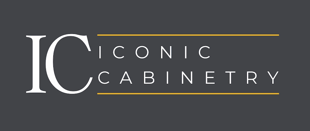 Iconic Cabinetry dark logo for Lynnwood, WA remodeling and cabinetry company