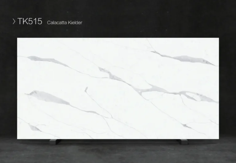 Elegant white marble countertop