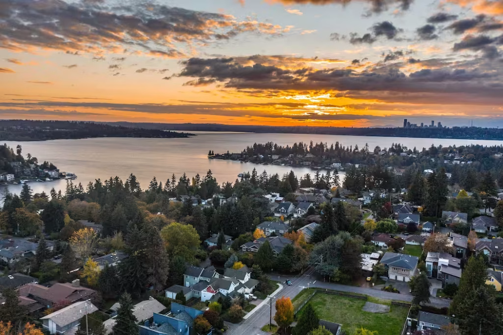 Aerial view of Bellevue, Washington